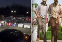New naatu naatu: Tesla cars line up in New Jersey for an in-sync light program to the ‘‘ Naatu Naatu’ tune. Enjoy video