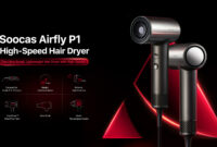 New Soocas Announces the Release of Airfly P1, the ultra-small, light-weight high-speed hair clothes dryer developed by F – A – Porsche with supercar-grade aluminum body