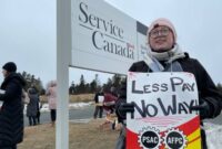 New 5,900 PSAC employees struck picket lines throughout N.L.
